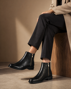 Men’s Black zipper Chelsea Ankle Boots